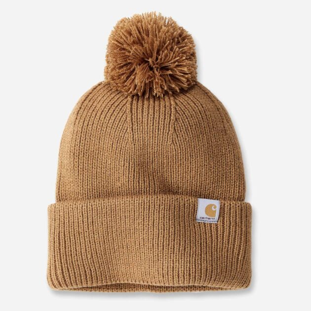 Berretto Carhartt Ruggine con Pon Pon